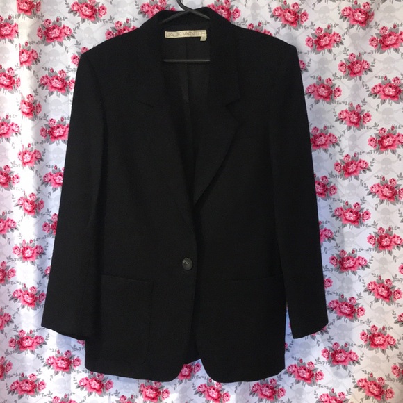 jack winter Jackets & Blazers - Vintage Jack Winter Black Wool Blazer